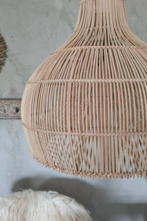 Rotan coconlamp naturel L