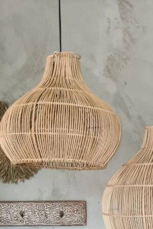 Rotan coconlamp naturel S