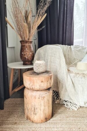 Houten bijzettafel naturel