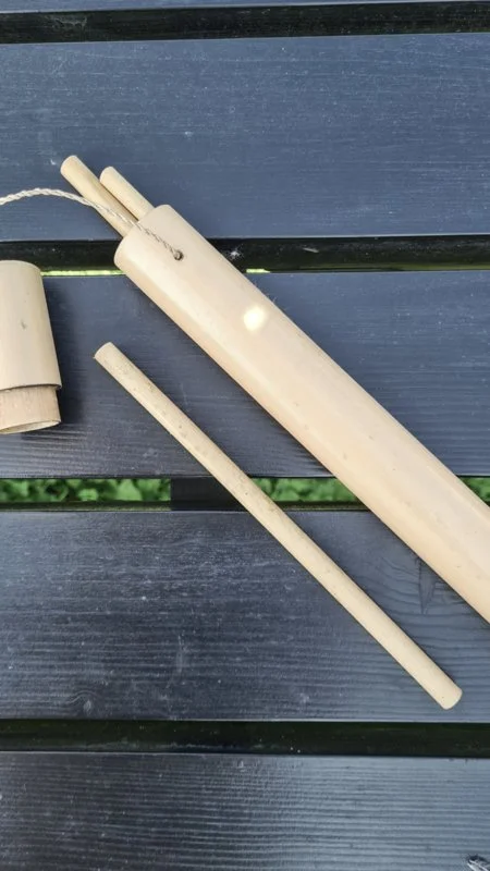 Bamboe rietjes met koker - Afbeelding 2