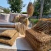 Raffia kussen naturel nature - Afbeelding 2