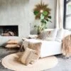 Raffia kussen naturel nature - Afbeelding 4