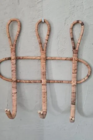 Bamboe kapstok 3 haken