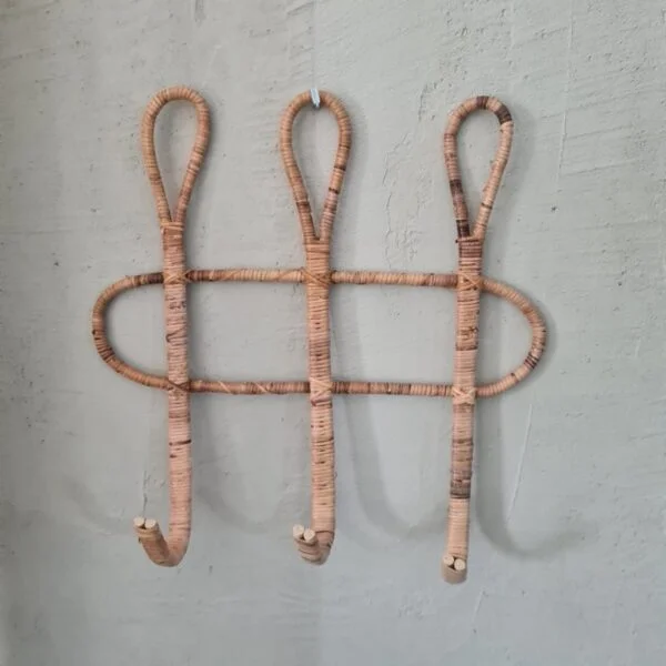 Bamboe kapstok 3 haken