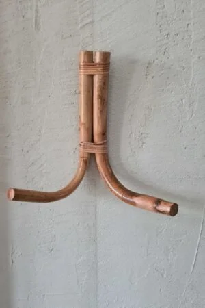 Bamboe kapstok 2 haken