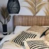 Raffia kussen blenda/black - Afbeelding 3