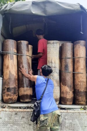 Boho vaas natural XXL