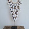 Witte tijgerschelp kraagketting