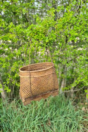 Borneo old look vismand met hengsel