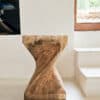 Houten bijzettafel / kruk Twist