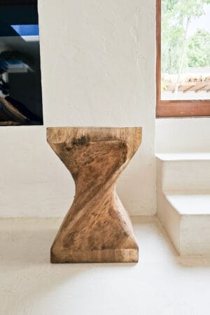 Houten bijzettafel / kruk Twist