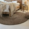Vloerkleed, zeegras rond 165 cm