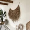 Raffia muurhanger twins 150 cm